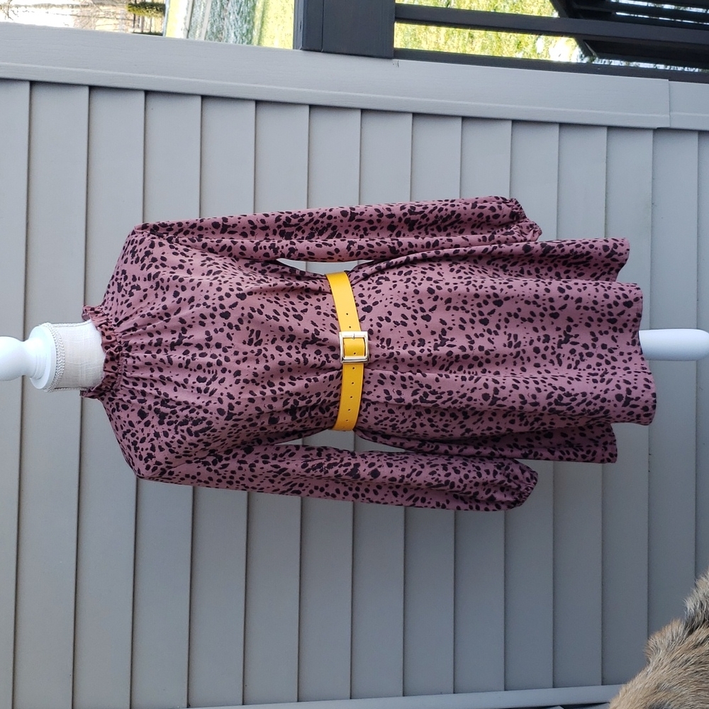 Animal print dress size L